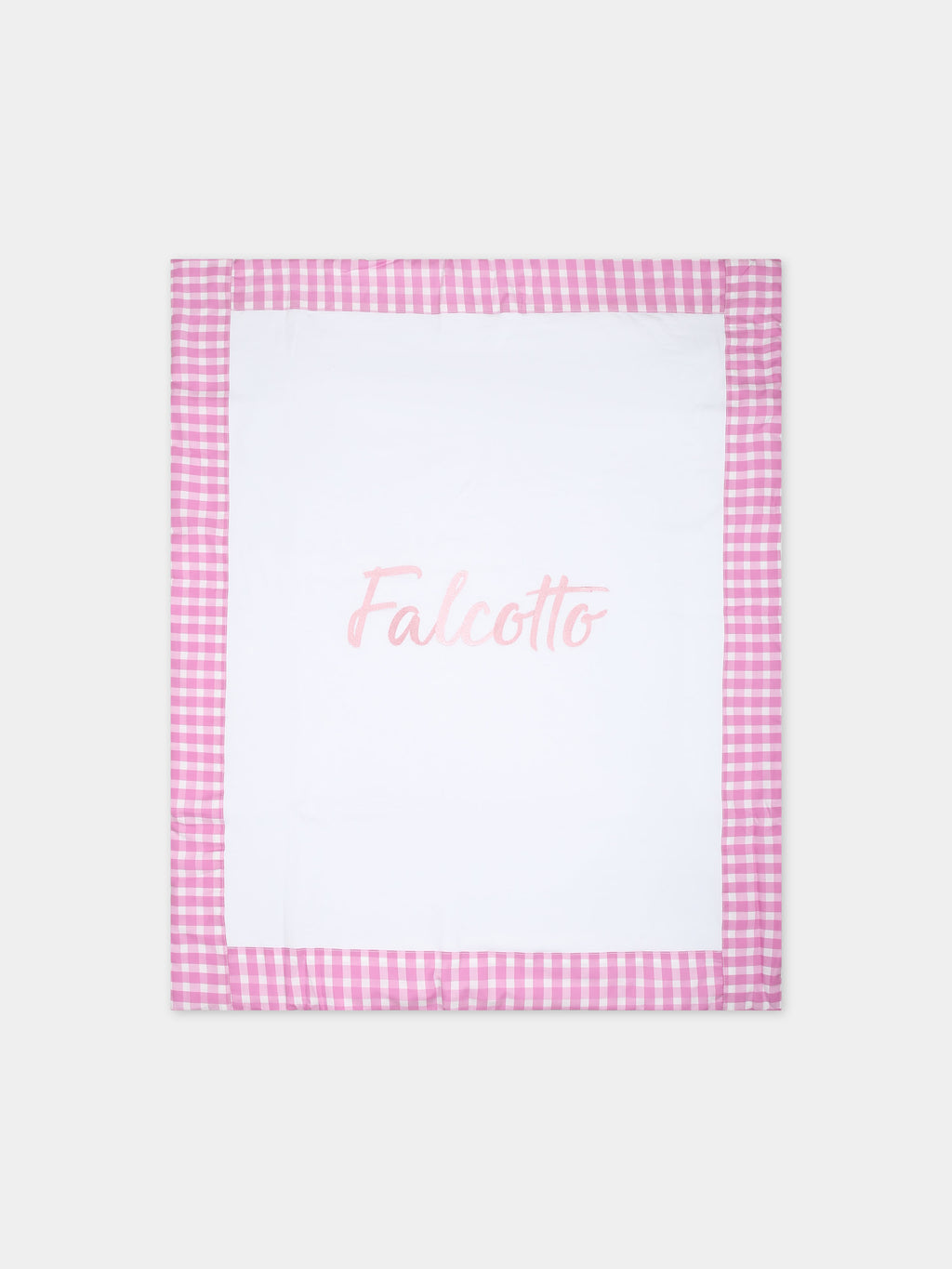 Couverture blanche pour bébé fille avec logo